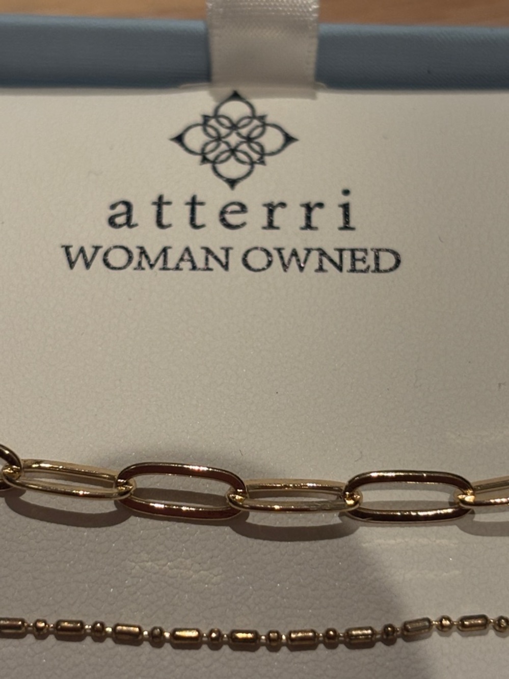 NIB Atterri gold, Turquoise & Freshwater Pearl Layered Necklace Set - Picture 5 of 8